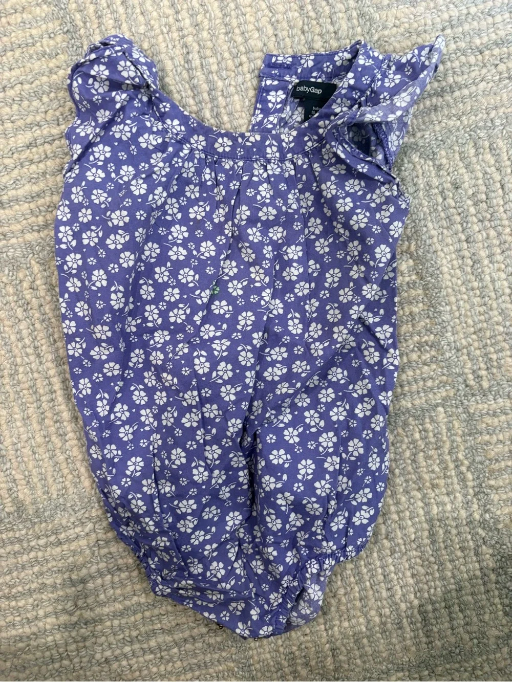 GAP Purple Floral Baby Romper